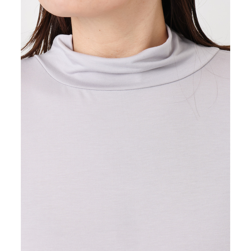 25年冬新作【大きいサイズ】ハイネック長袖カットソー14