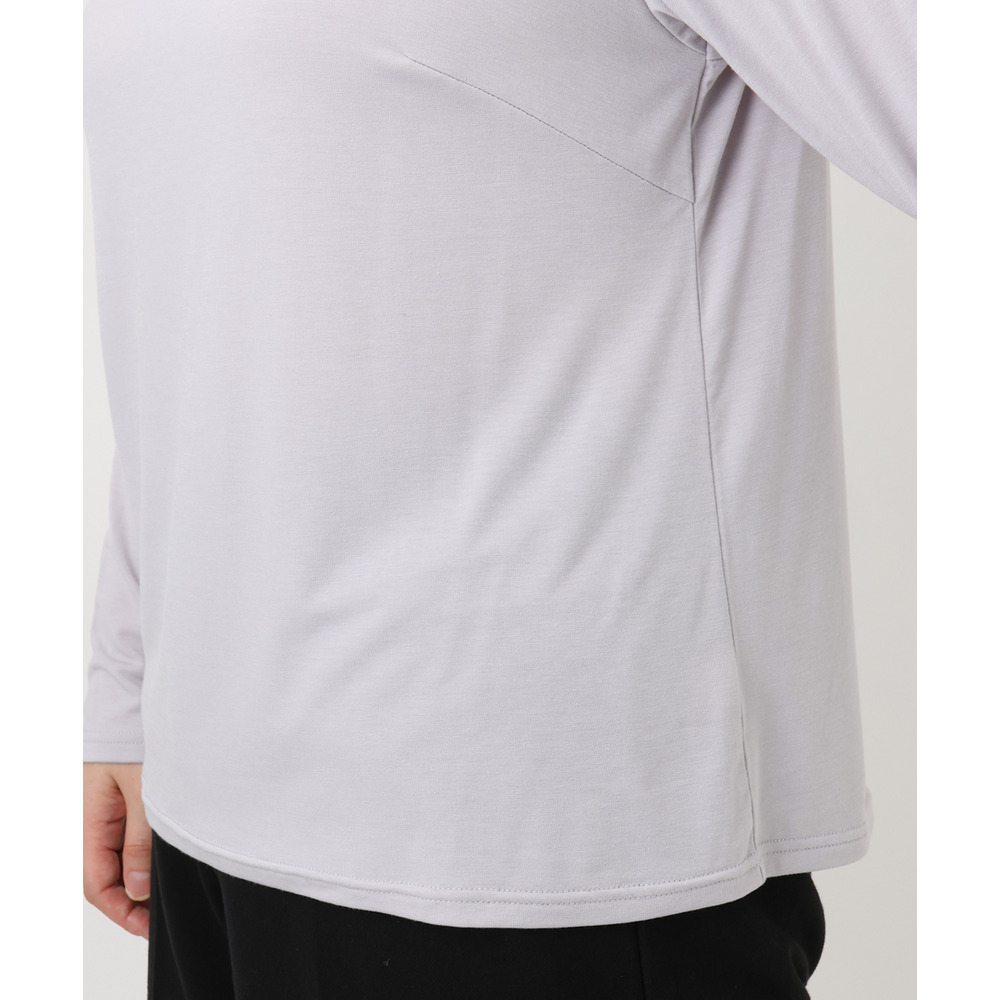 25年冬新作【大きいサイズ】ハイネック長袖カットソー16