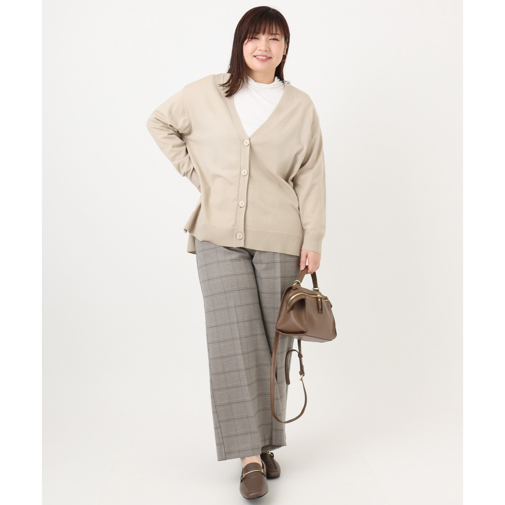 25年冬新作【大きいサイズ】ハイネック長袖カットソー8