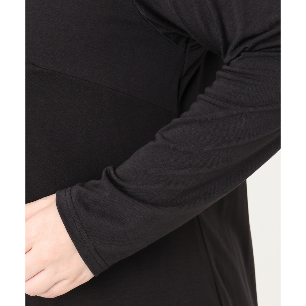 25年冬新作【大きいサイズ】Uネック長袖カットソー10