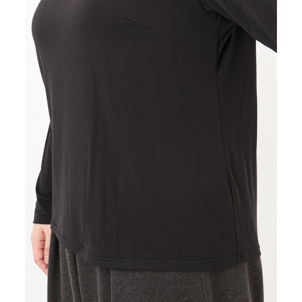 25年冬新作【大きいサイズ】Uネック長袖カットソー11