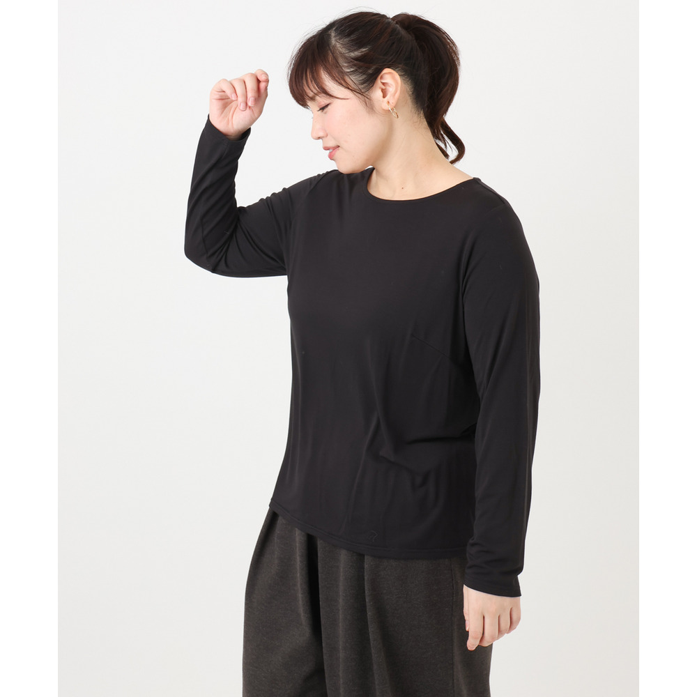 25年冬新作【大きいサイズ】Uネック長袖カットソー6