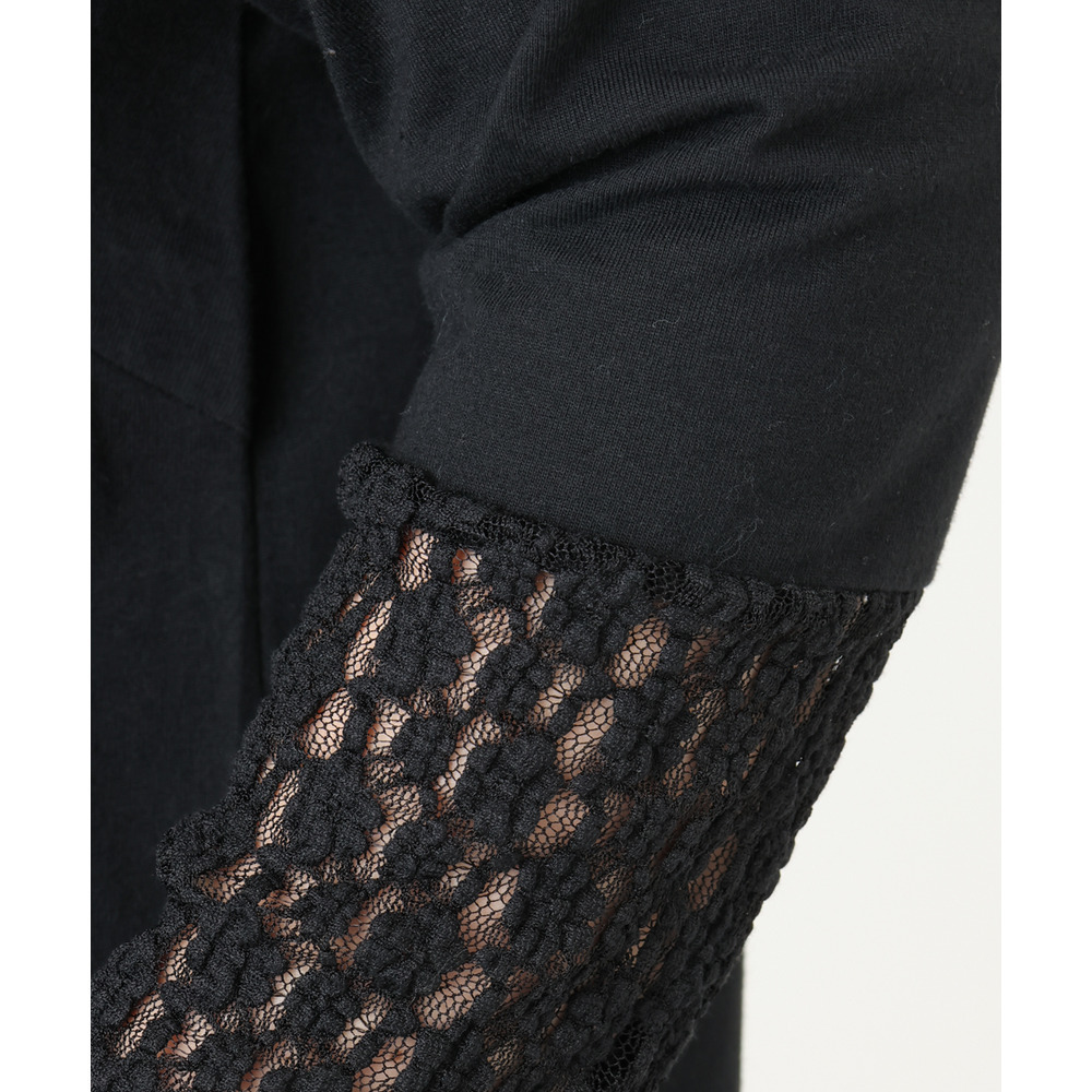 25年冬新作【大きいサイズ】ハイネックレースカットソー14