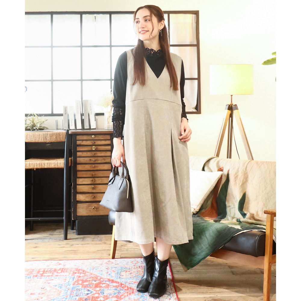 25年冬新作【大きいサイズ】ハイネックレースカットソー19