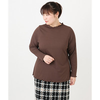 25年冬新作【大きいサイズ】メローリブカットソ