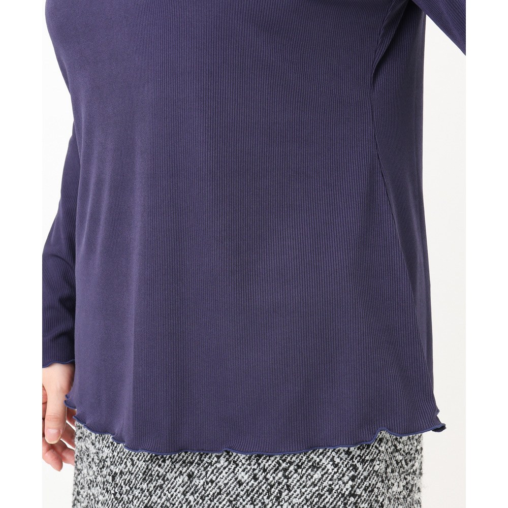 25年冬新作【大きいサイズ】メローリブカットソ7