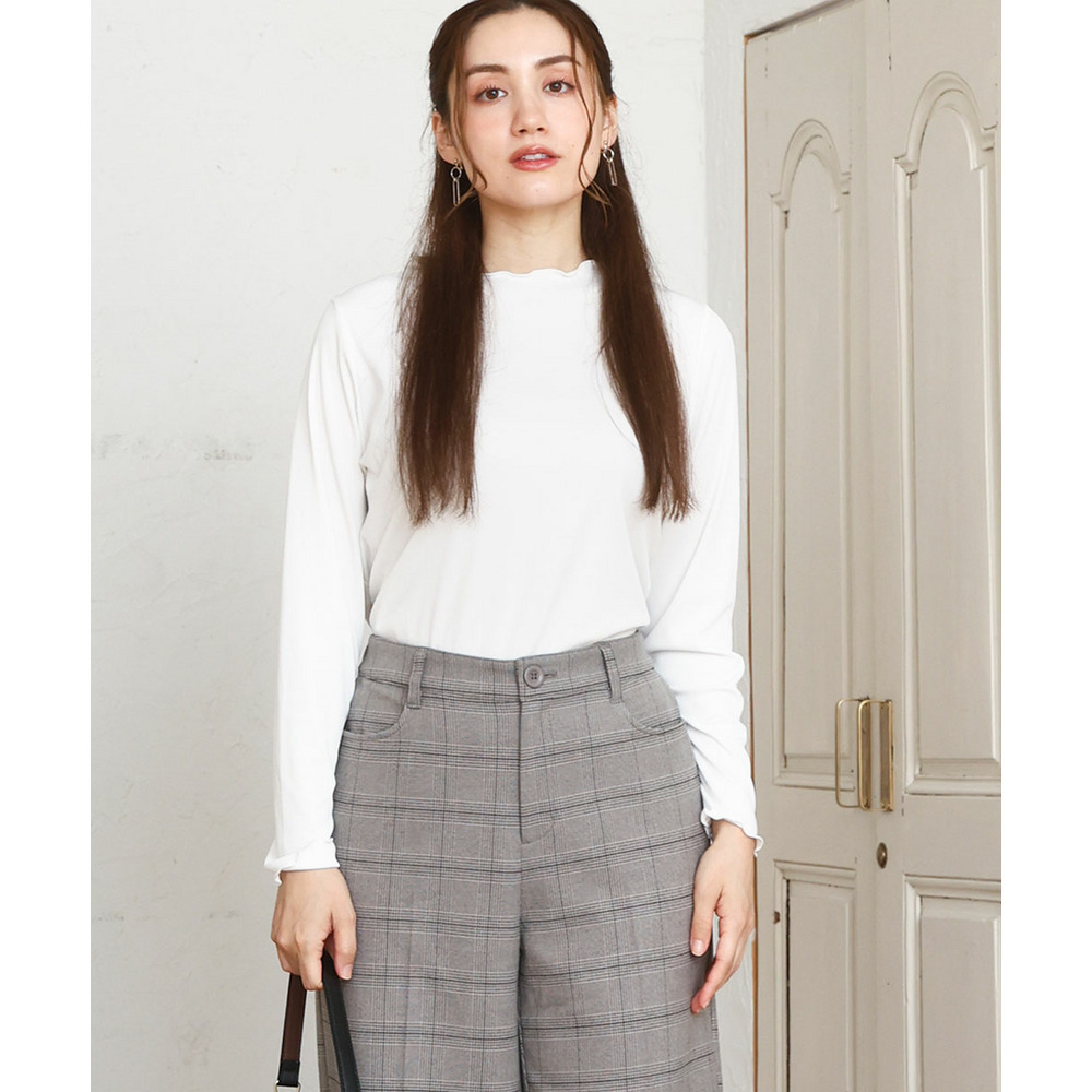 25年冬新作【大きいサイズ】メローリブカットソ1