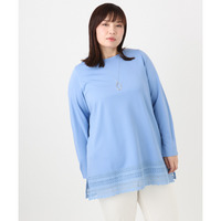 25年冬新作【大きいサイズ/a.v.v×eur3】ポンチ裾レーストップス