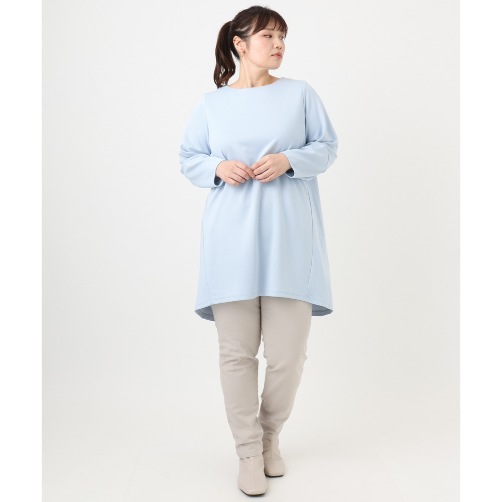 25年冬新作【大きいサイズ】コクーンスリーブバックフレアトップス12