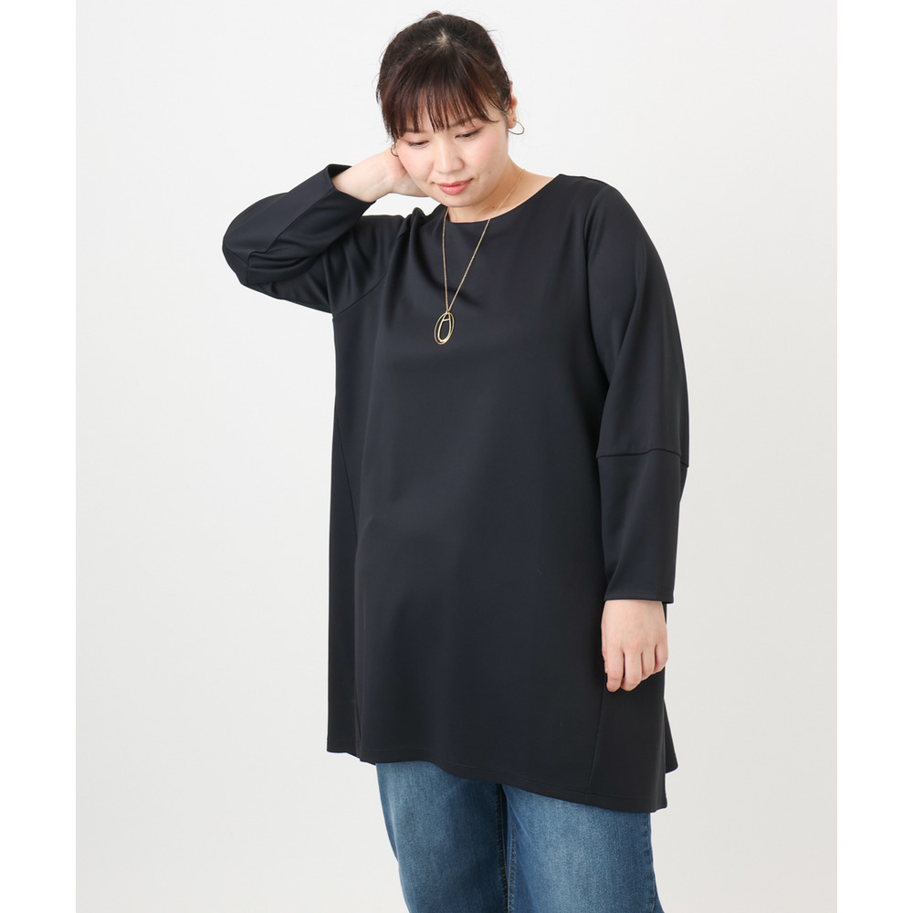 25年冬新作【大きいサイズ】コクーンスリーブバックフレアトップス16