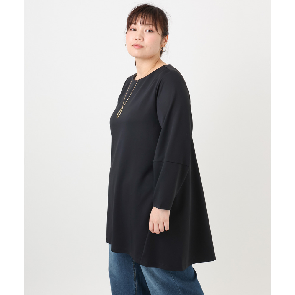 25年冬新作【大きいサイズ】コクーンスリーブバックフレアトップス17