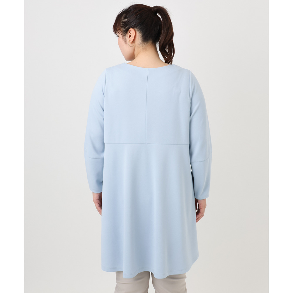 25年冬新作【大きいサイズ】コクーンスリーブバックフレアトップス3