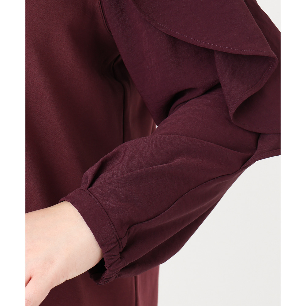 25年冬新作【大きいサイズ】ラッフルスリーブチュニック11