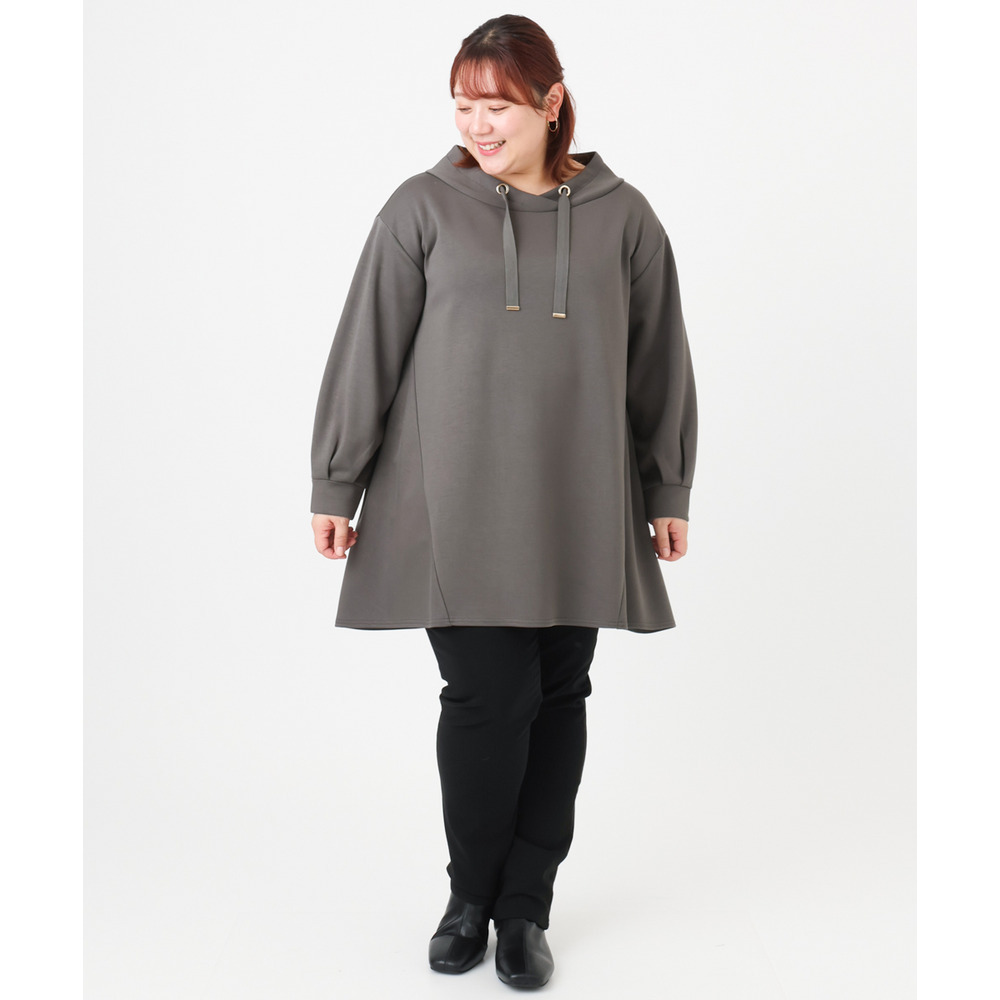 25年冬新作【大きいサイズ】ダンボールフーディー風チュニック21