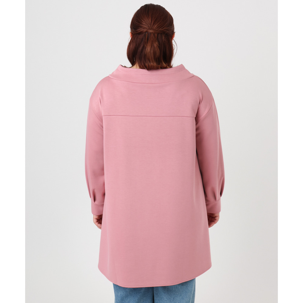 25年冬新作【大きいサイズ】ダンボールフーディー風チュニック4