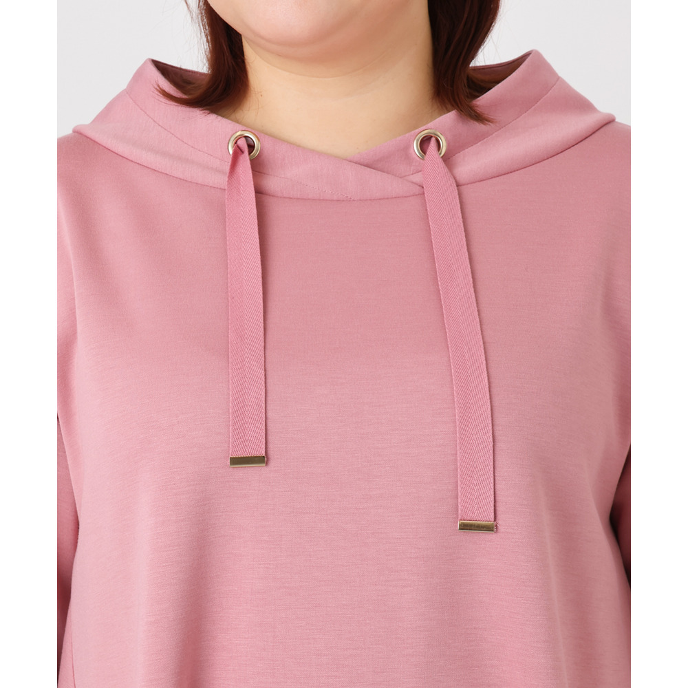 25年冬新作【大きいサイズ】ダンボールフーディー風チュニック5