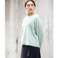 25年冬新作【大きいサイズ】キラキラシャギーニット