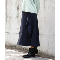 25年冬新作【大きいサイズ】ラッフルスカート
