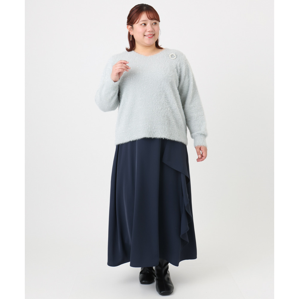 25年冬新作【大きいサイズ】ラッフルスカート15