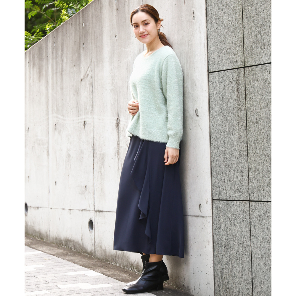 25年冬新作【大きいサイズ】ラッフルスカート2