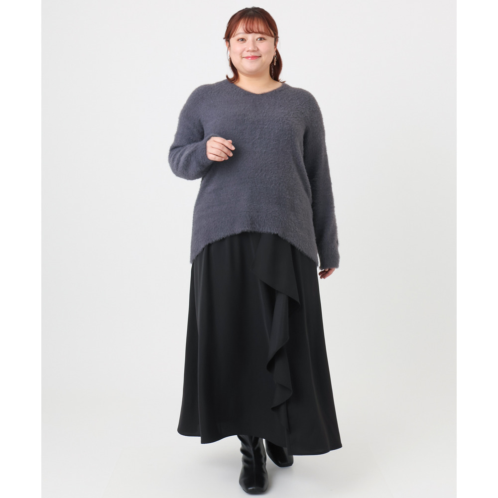 25年冬新作【大きいサイズ】ラッフルスカート21