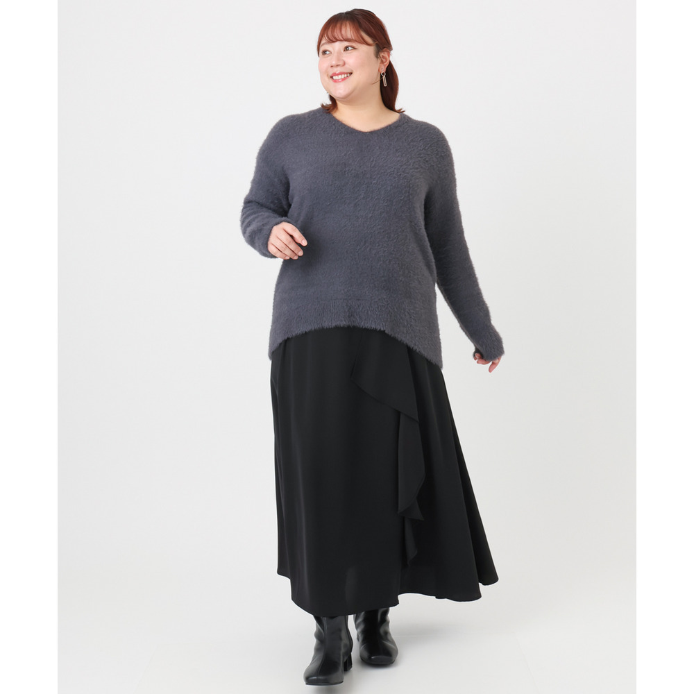 25年冬新作【大きいサイズ】ラッフルスカート22