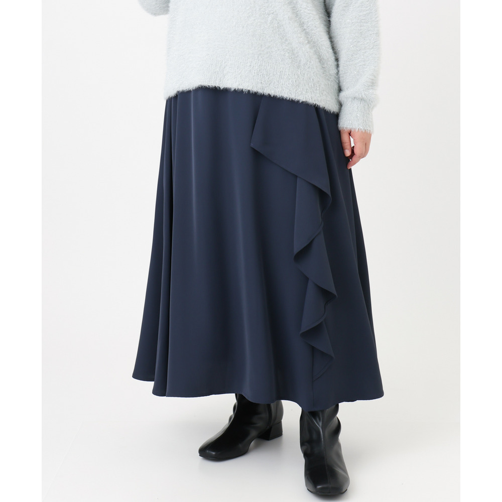 25年冬新作【大きいサイズ】ラッフルスカート5