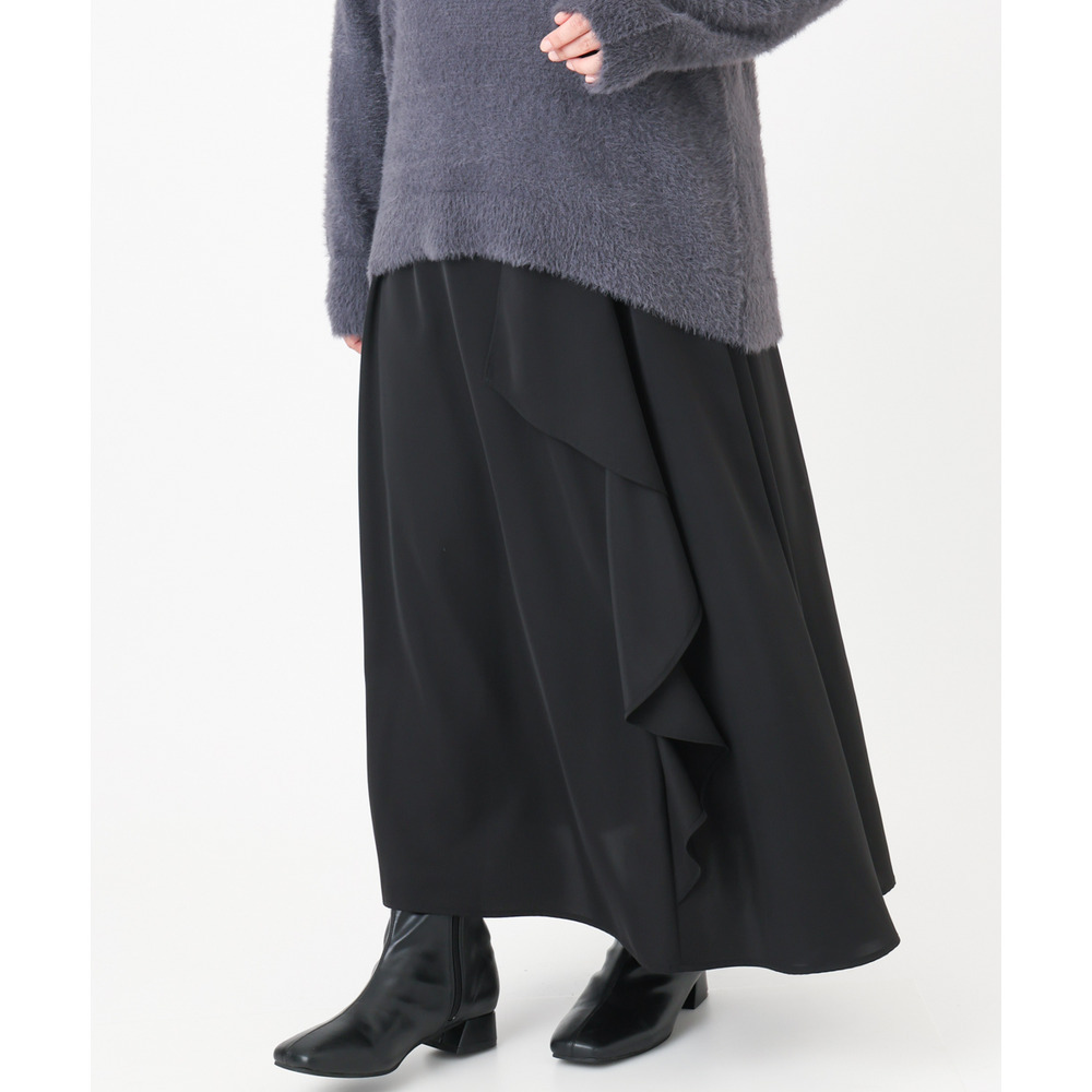 25年冬新作【大きいサイズ】ラッフルスカート1