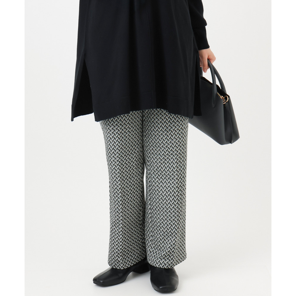 25年冬新作【大きいサイズ】ストレートジャージーパンツ1