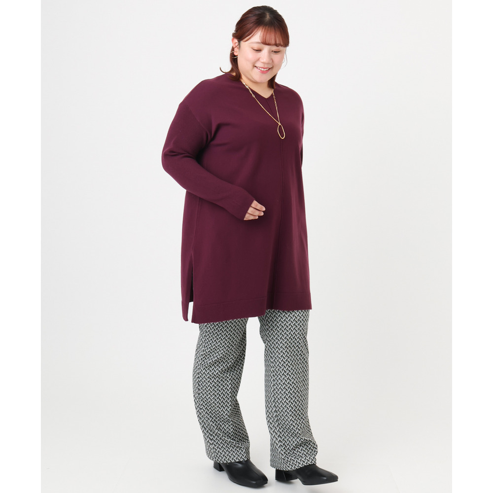 25年冬新作【大きいサイズ】ストレートジャージーパンツ14