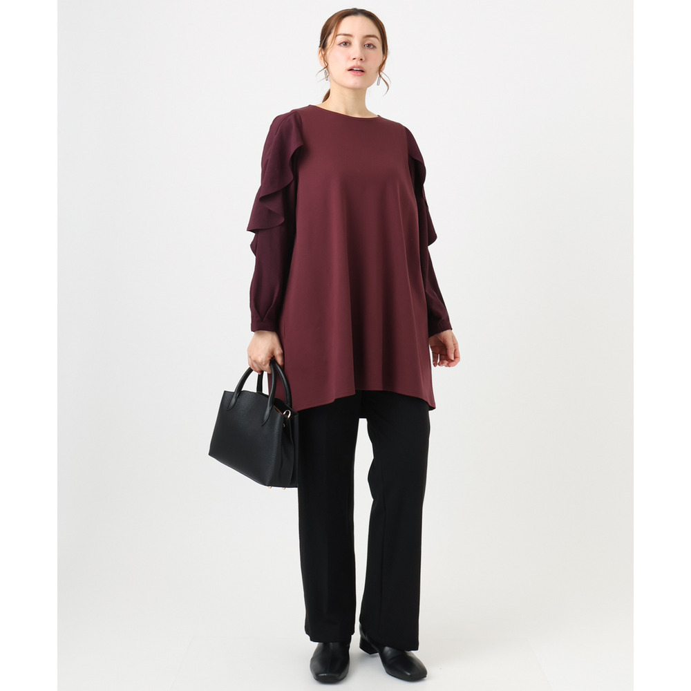 25年冬新作【大きいサイズ】ストレートジャージーパンツ19