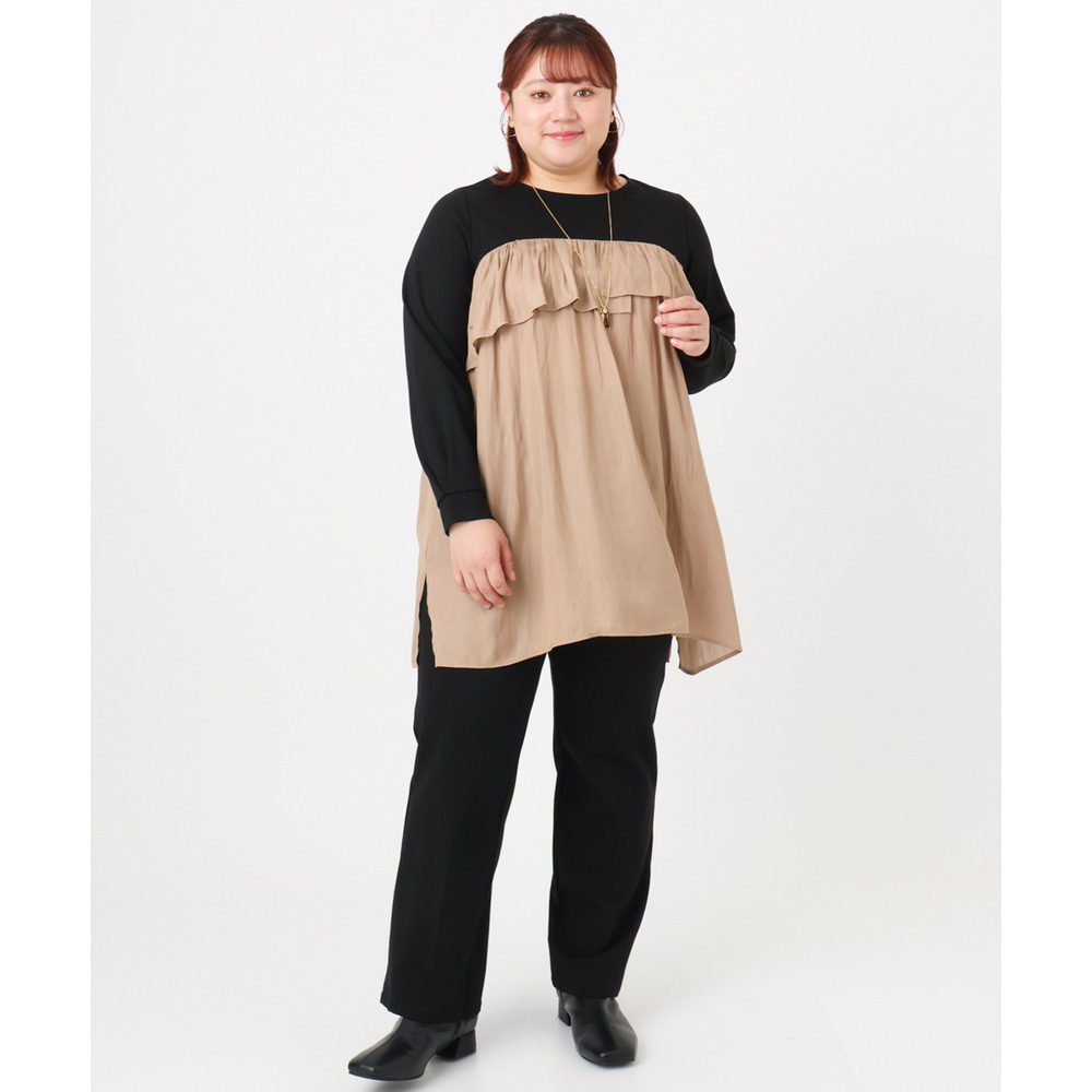 25年冬新作【大きいサイズ】ストレートジャージーパンツ21