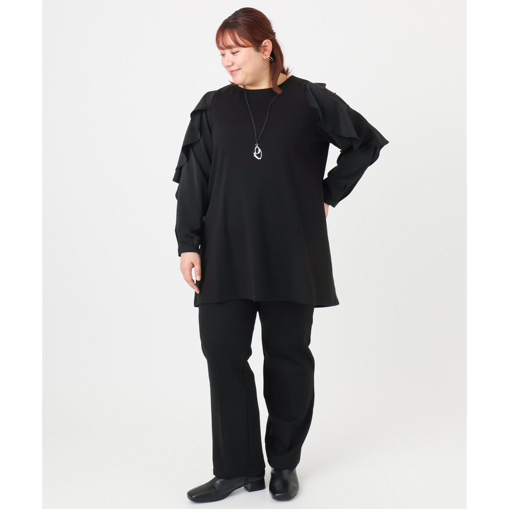 25年冬新作【大きいサイズ】ストレートジャージーパンツ22