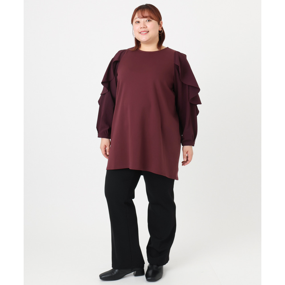 25年冬新作【大きいサイズ】ストレートジャージーパンツ23