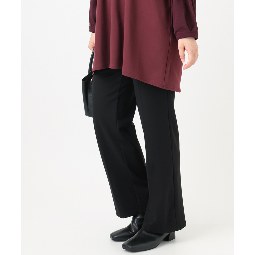 25年冬新作【大きいサイズ】ストレートジャージーパンツ1