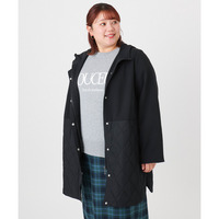 25年冬新作【大きいサイズ】キルトコンビアウター