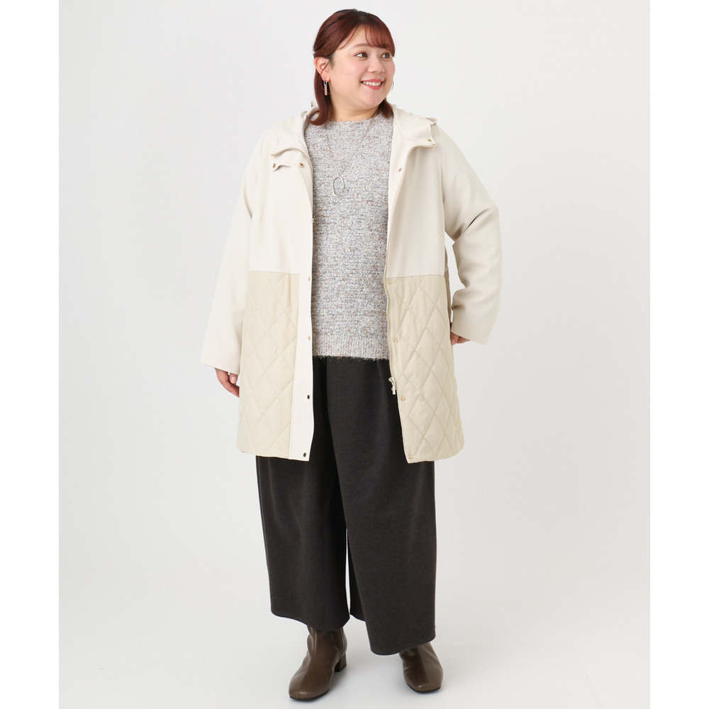 25年冬新作【大きいサイズ】キルトコンビアウター18