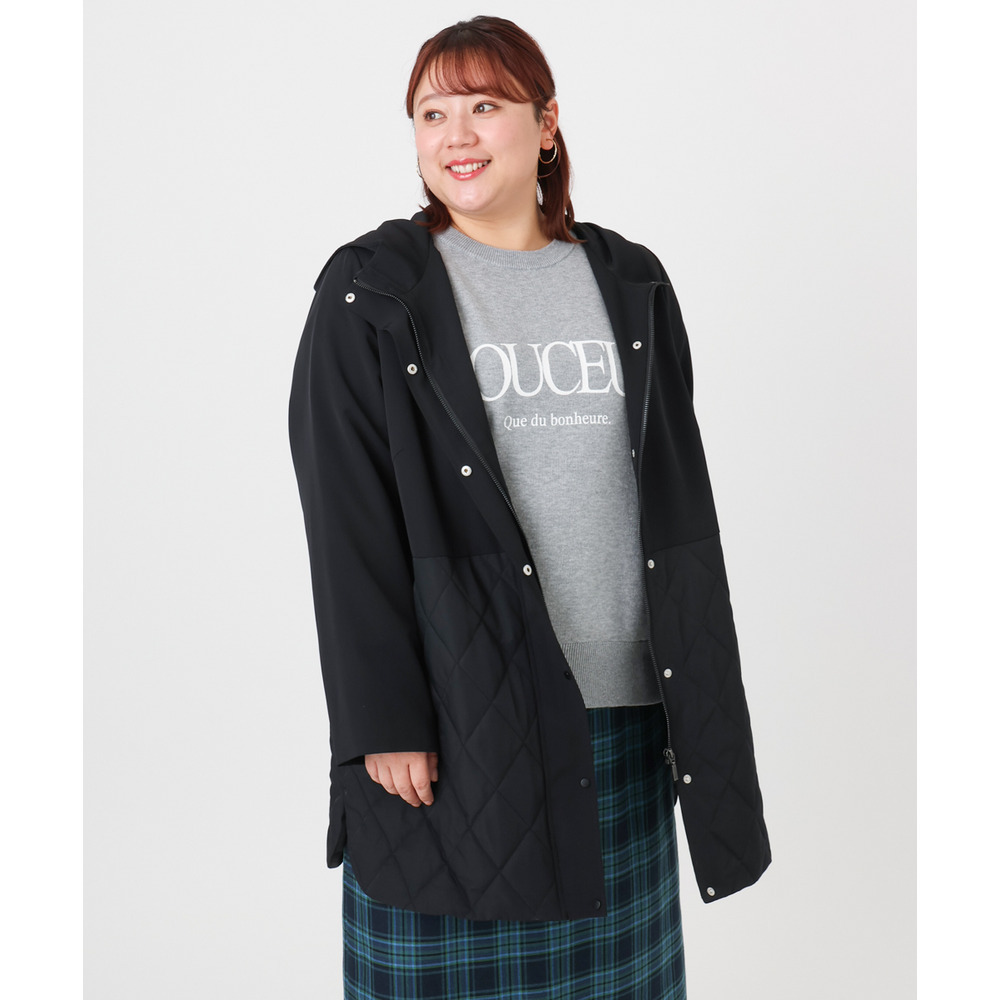 25年冬新作【大きいサイズ】キルトコンビアウター19