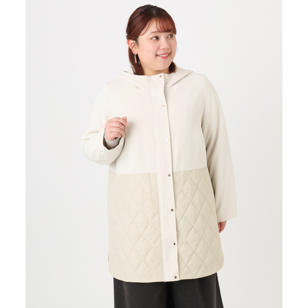 25年冬新作【大きいサイズ】キルトコンビアウター4