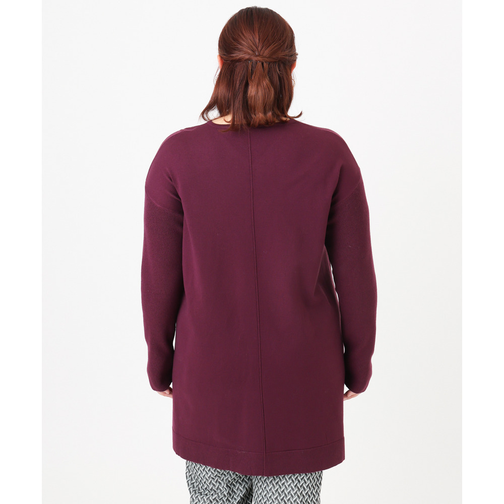 25年冬新作【大きいサイズ】Vネックニットチュニック5