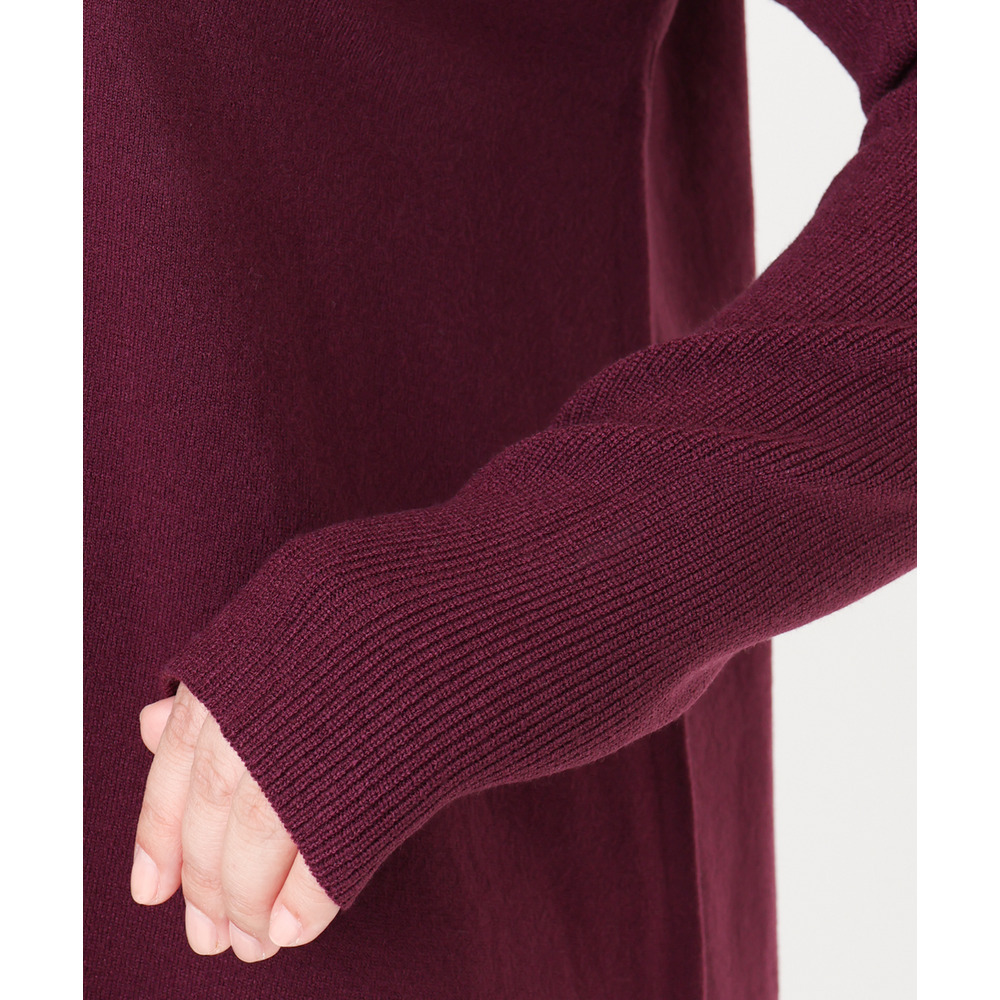 25年冬新作【大きいサイズ】Vネックニットチュニック8