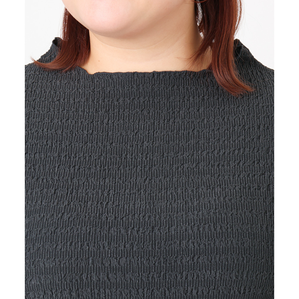 25年冬新作【大きいサイズ】シャーリングメロートップス12