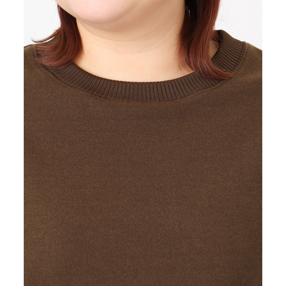 25年冬新作【大きいサイズ】起毛スウェットライクトップス10