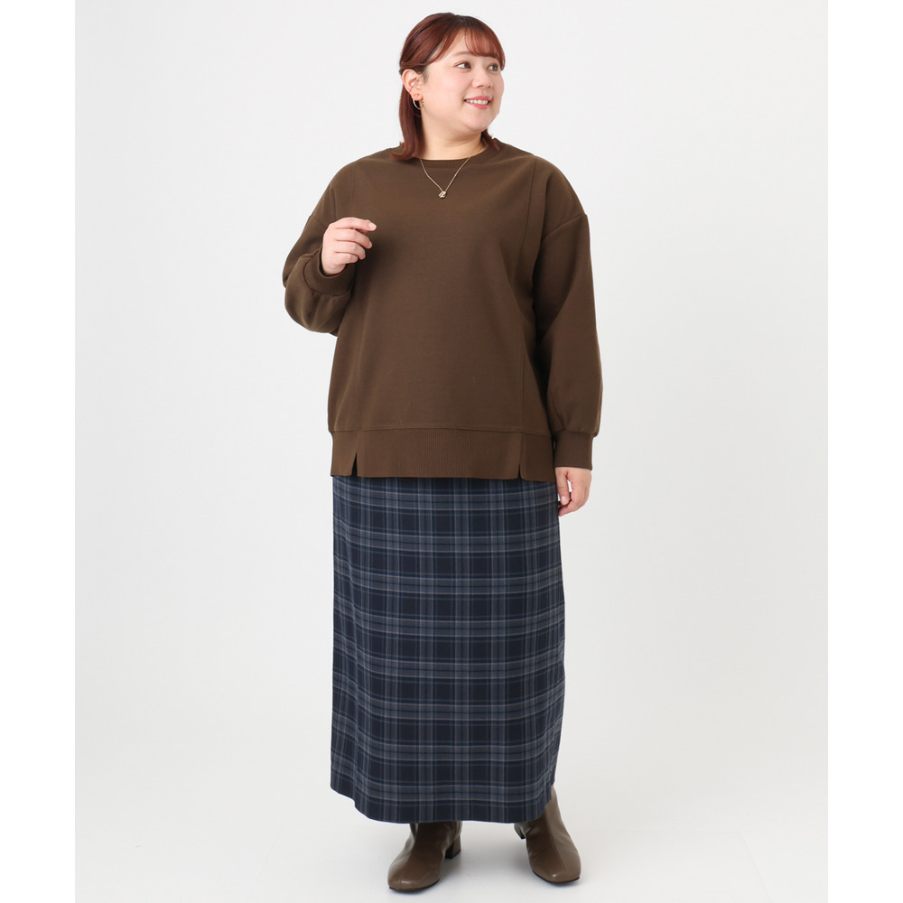 25年冬新作【大きいサイズ】起毛スウェットライクトップス17