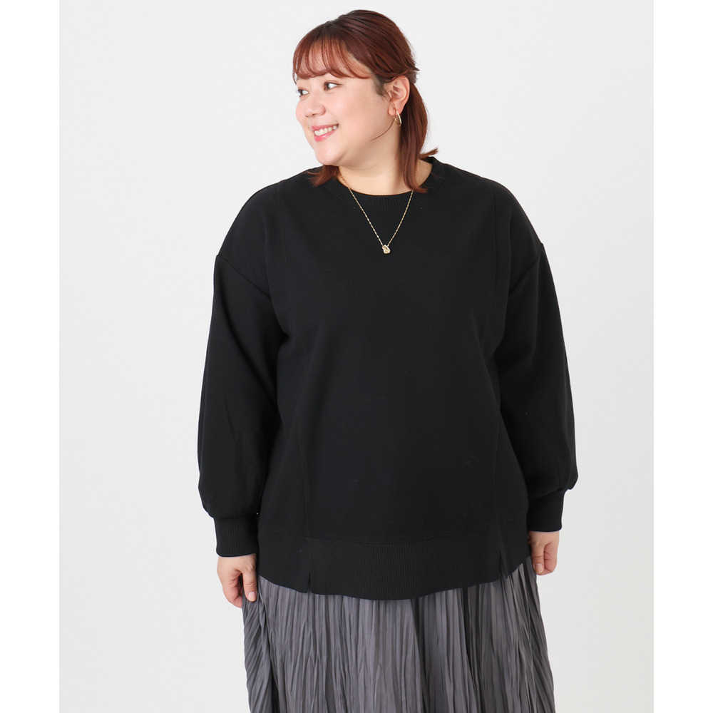 25年冬新作【大きいサイズ】起毛スウェットライクトップス18