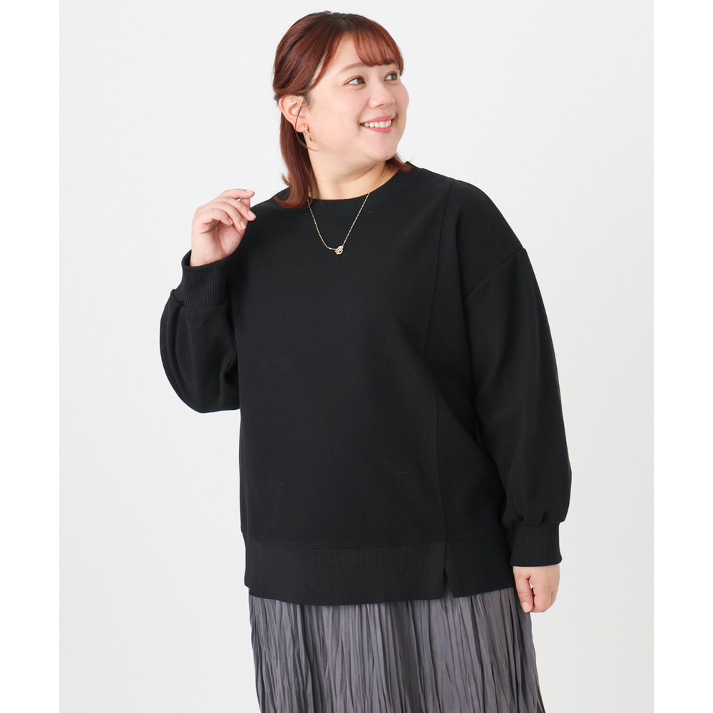 25年冬新作【大きいサイズ】起毛スウェットライクトップス19