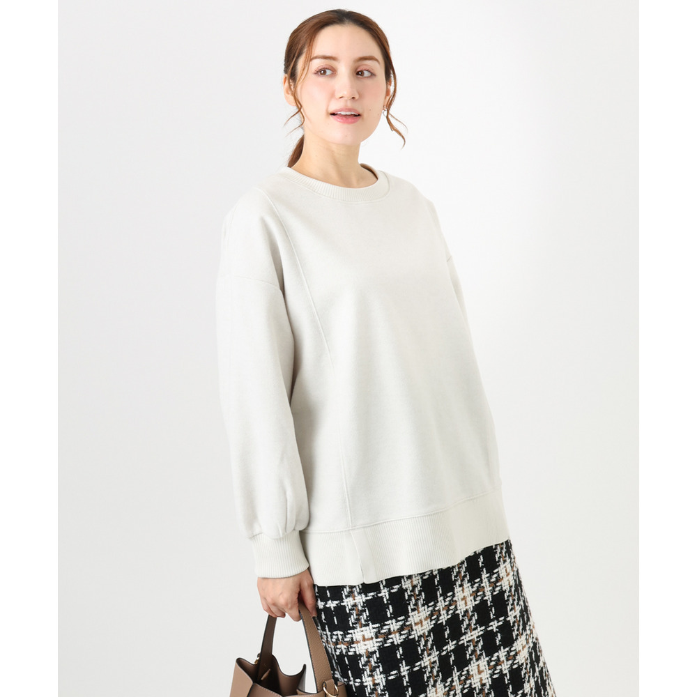 25年冬新作【大きいサイズ】起毛スウェットライクトップス2