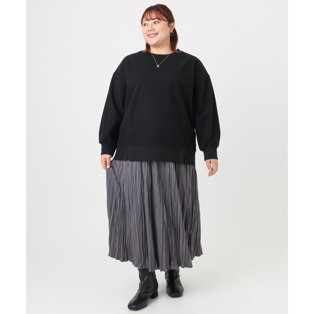 25年冬新作【大きいサイズ】起毛スウェットライクトップス20