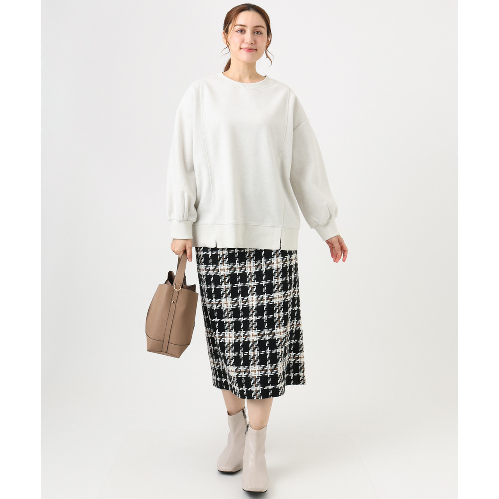 25年冬新作【大きいサイズ】起毛スウェットライクトップス3