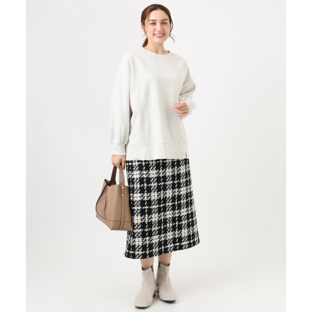 25年冬新作【大きいサイズ】起毛スウェットライクトップス5